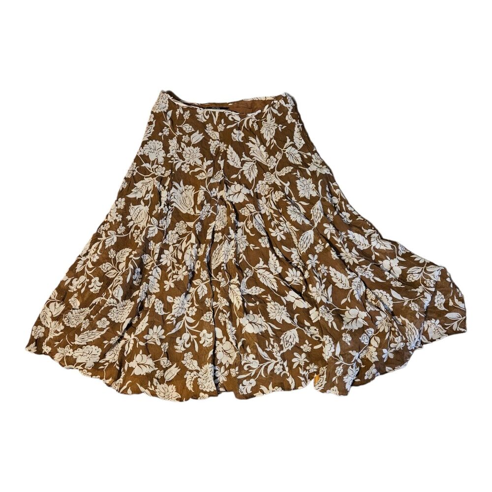 Nautica Size 4 Zip Closure Floral Maxi Skirt - Picture 5 of 7